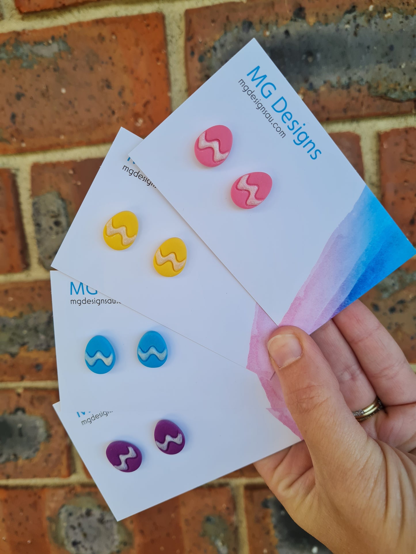 Easter Egg Stud Blue