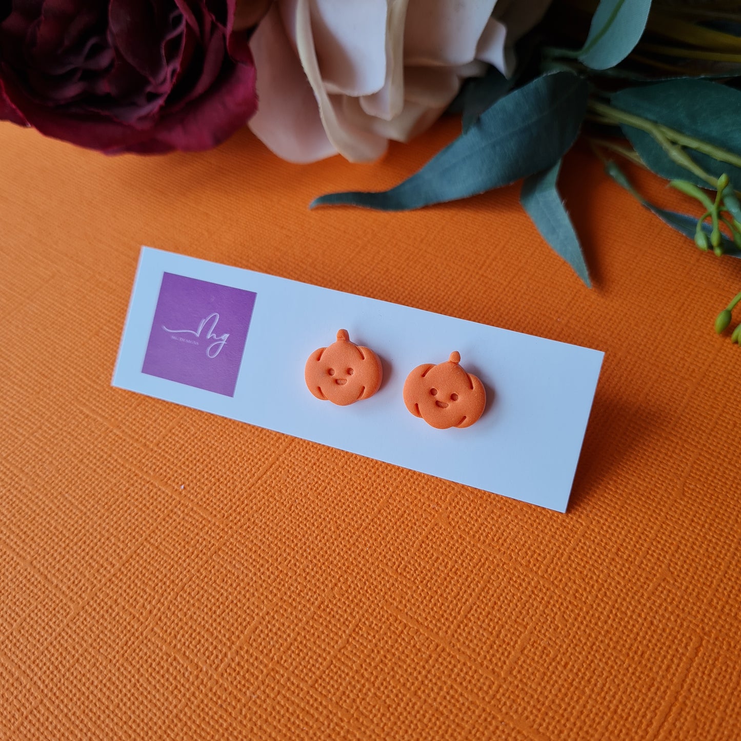 Happy Jack-O-Lantern Stud