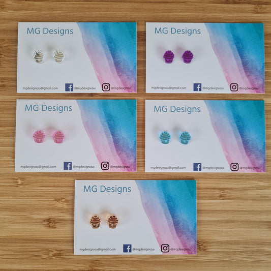 Mini Cupcake Studs