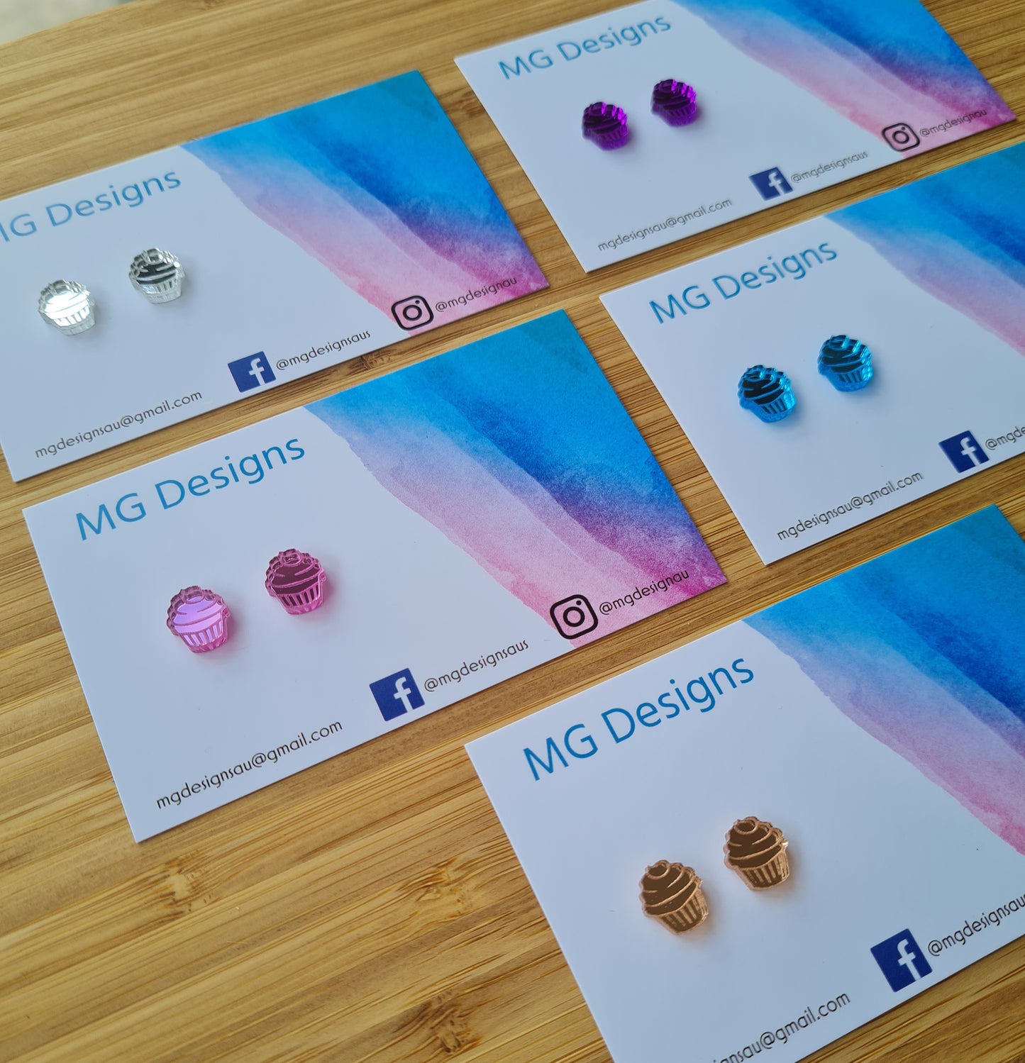 Mini Cupcake Studs