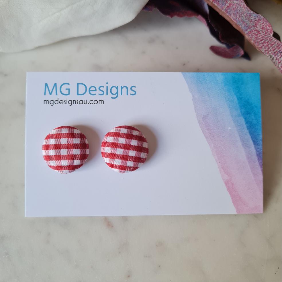 Maxi Gingham Studs