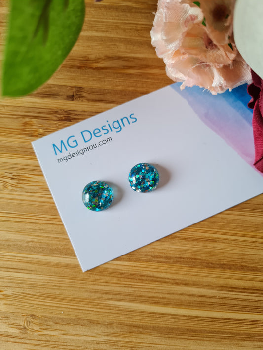 OCEAN GLITZY GLITTER STUD