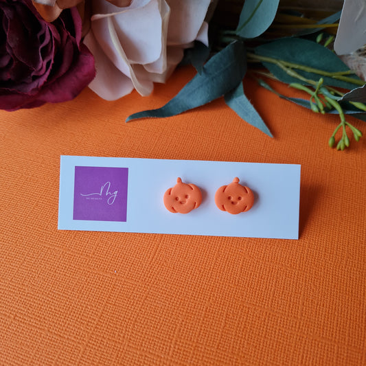 Happy Jack-O-Lantern Stud