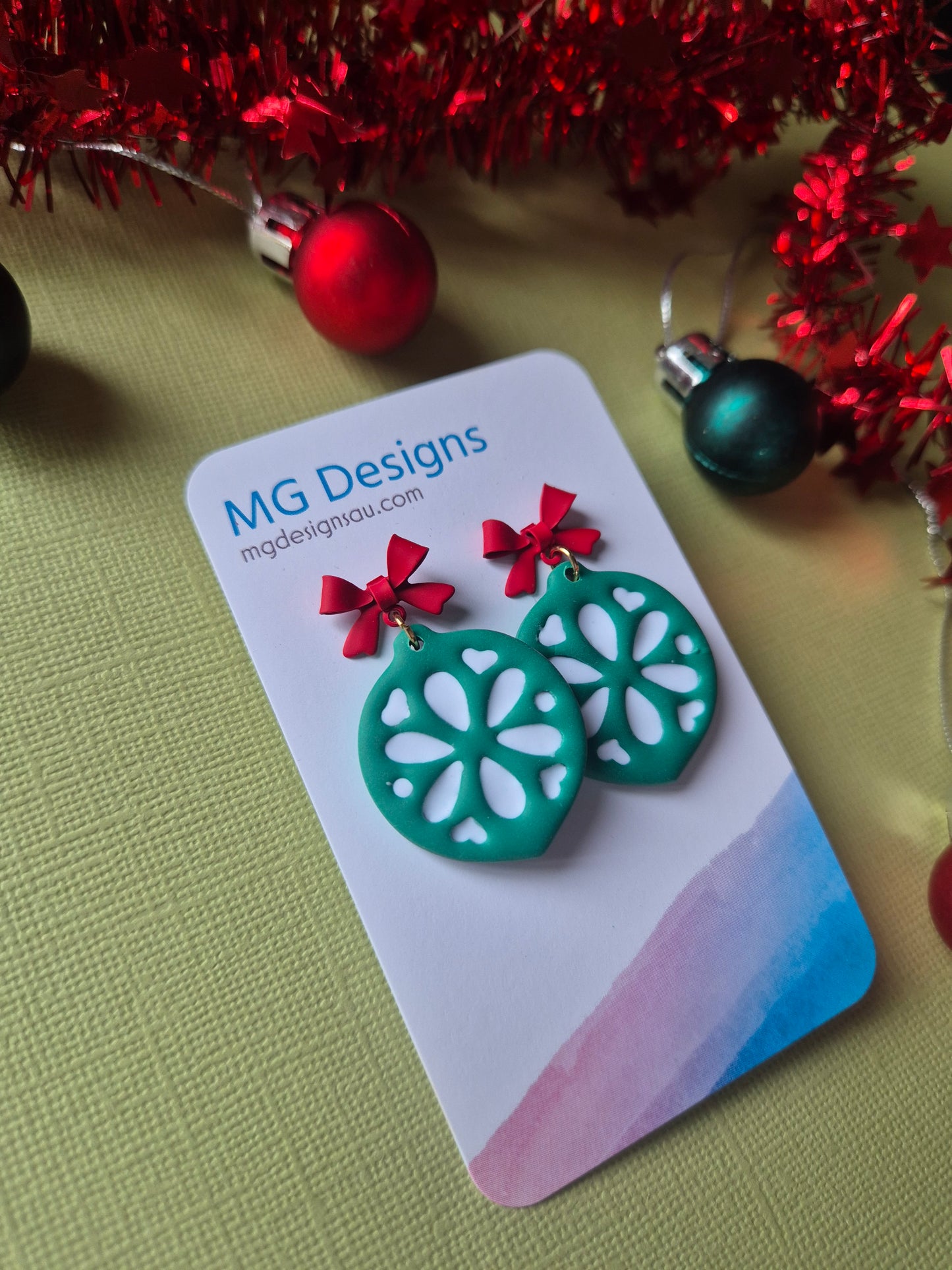 Green Christmas Bauble