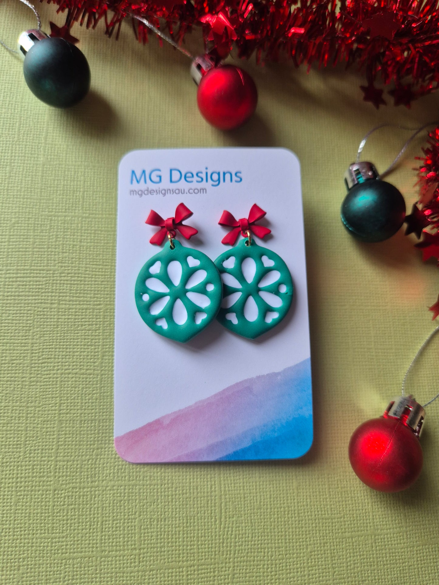 Green Christmas Bauble