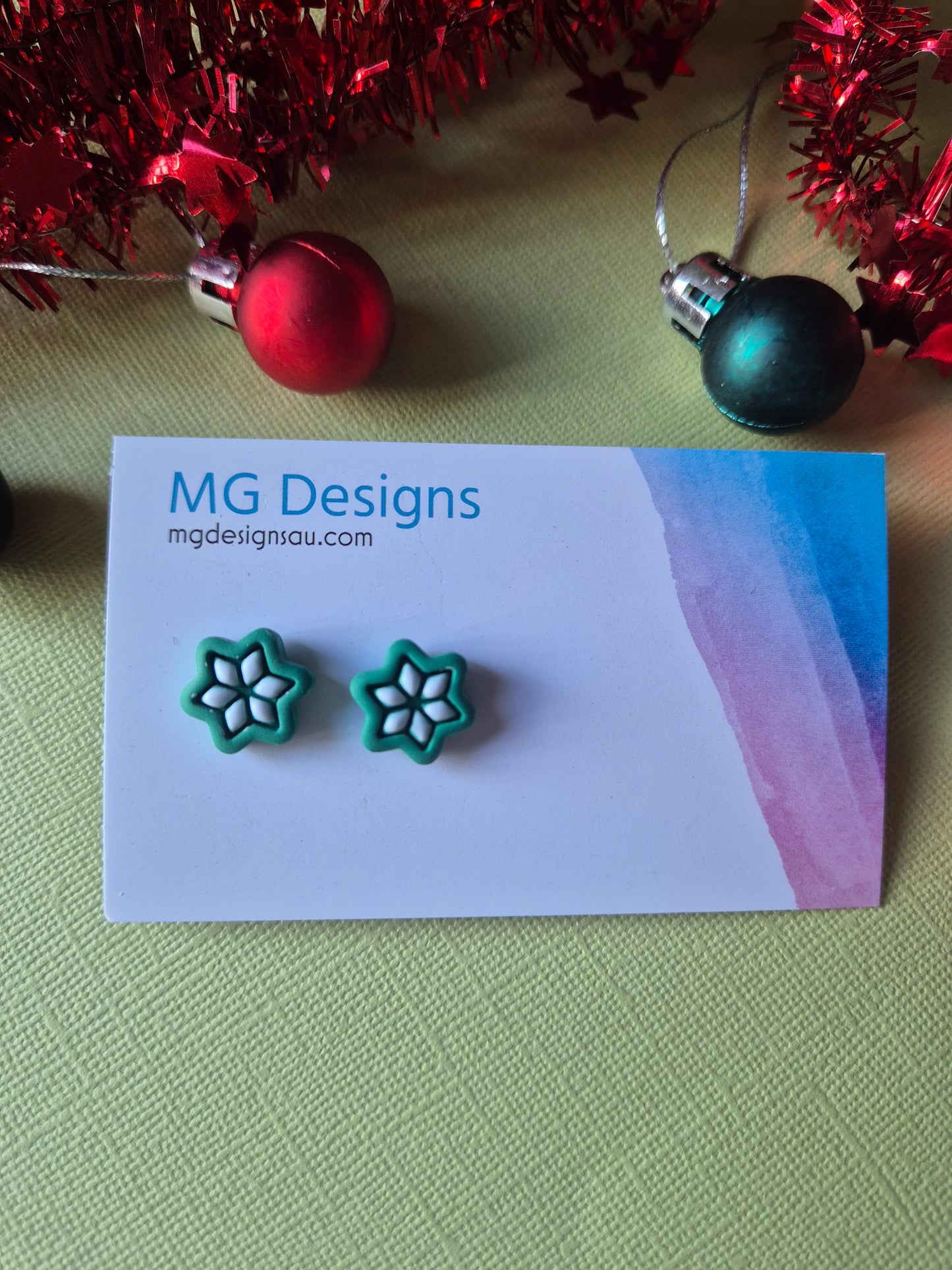 Green Gingerbread Star