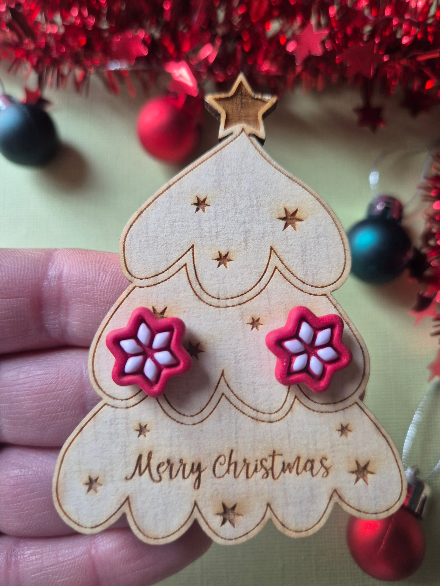 Red Gingerbread Star