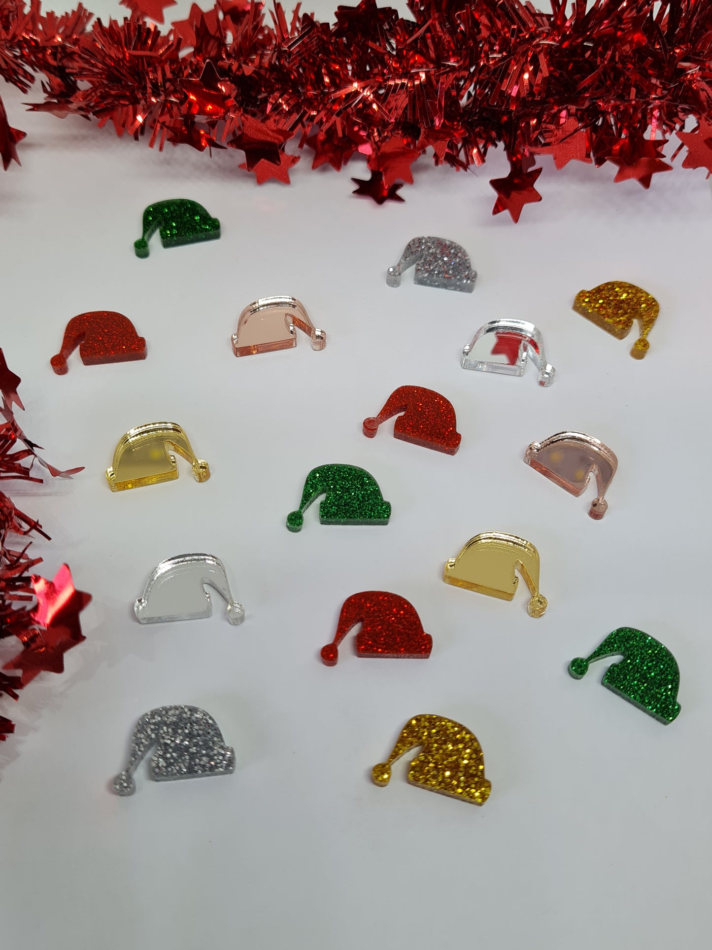 Santa Hat Studs