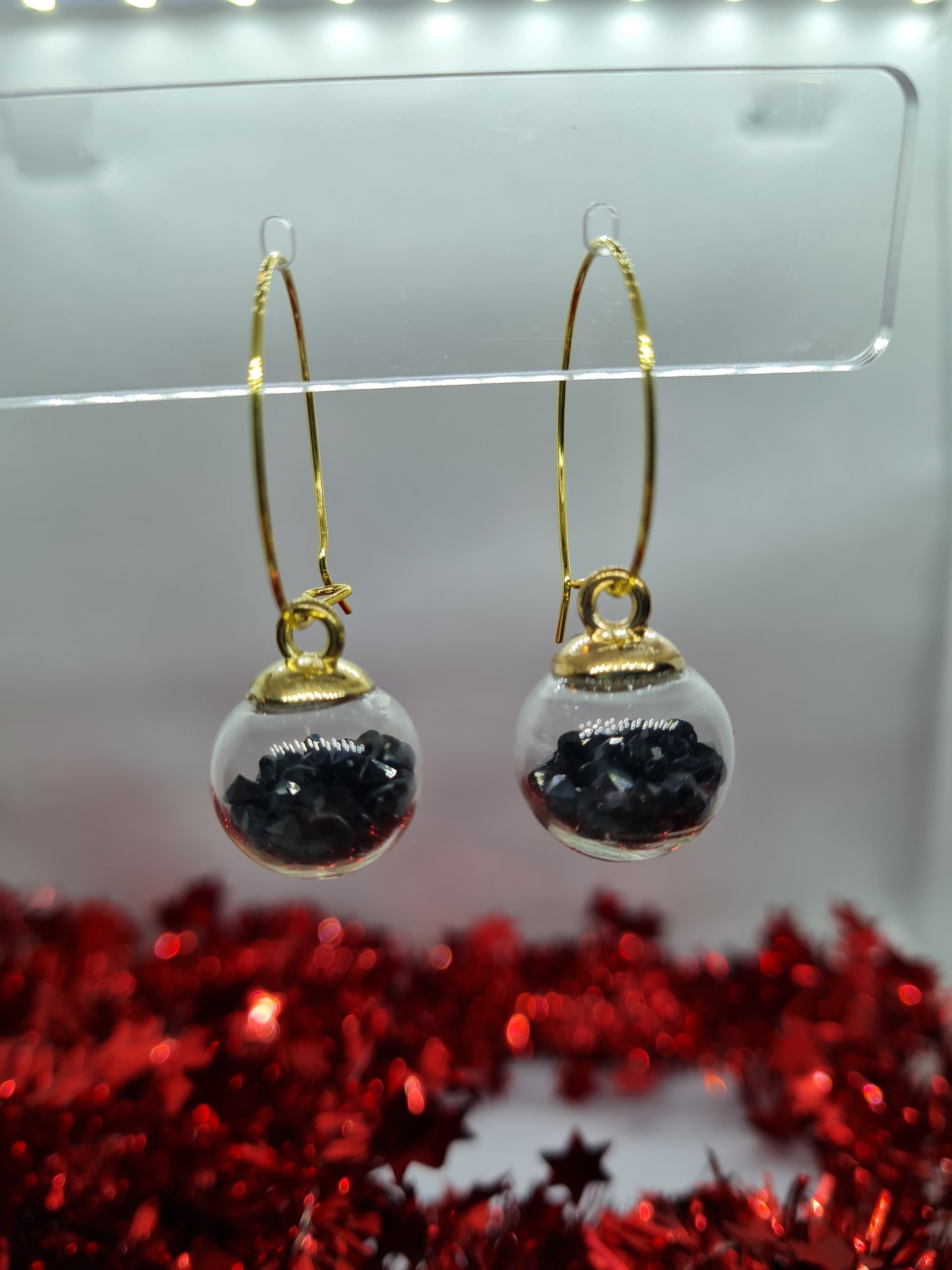 Bauble Black Hoop