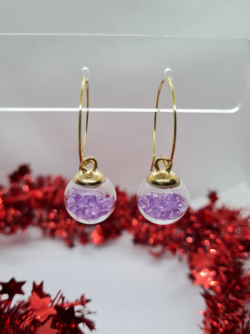 Bauble Purple Hoop