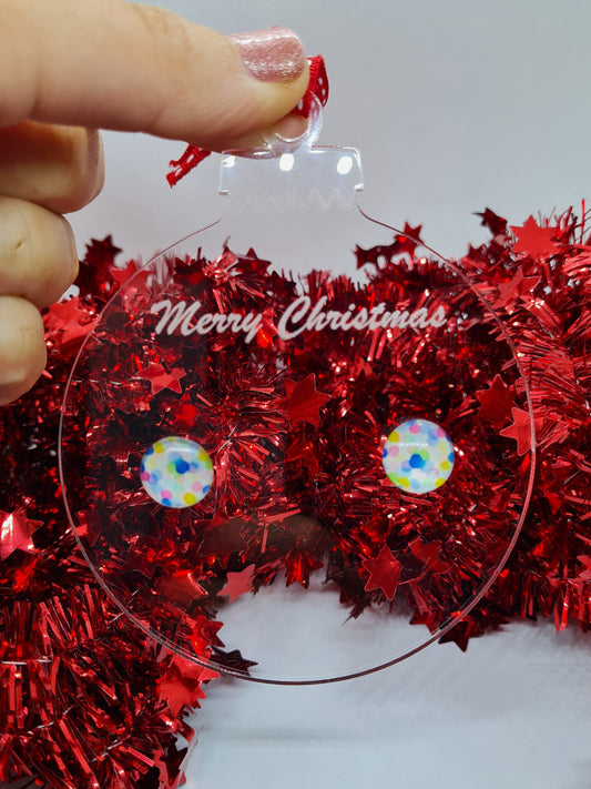 ACRYLIC GIFT BAUBLE - EARRING HOLDER