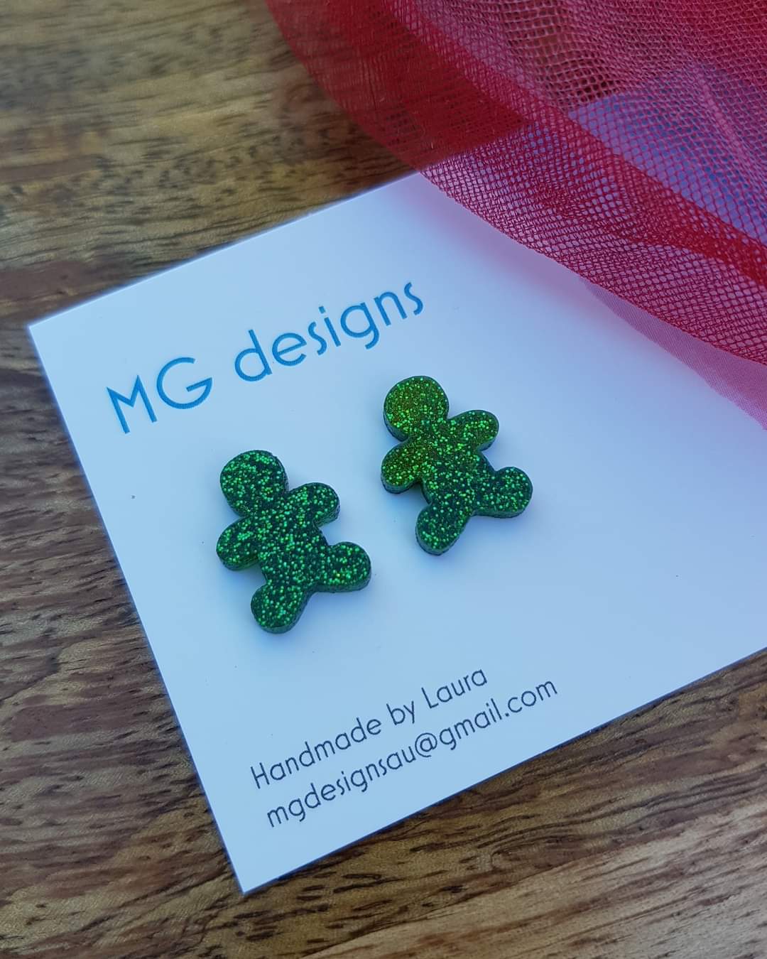 Ginger Bread Man Studs